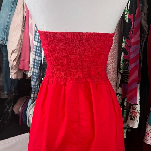strapless red dress - Picture 4 of 4
